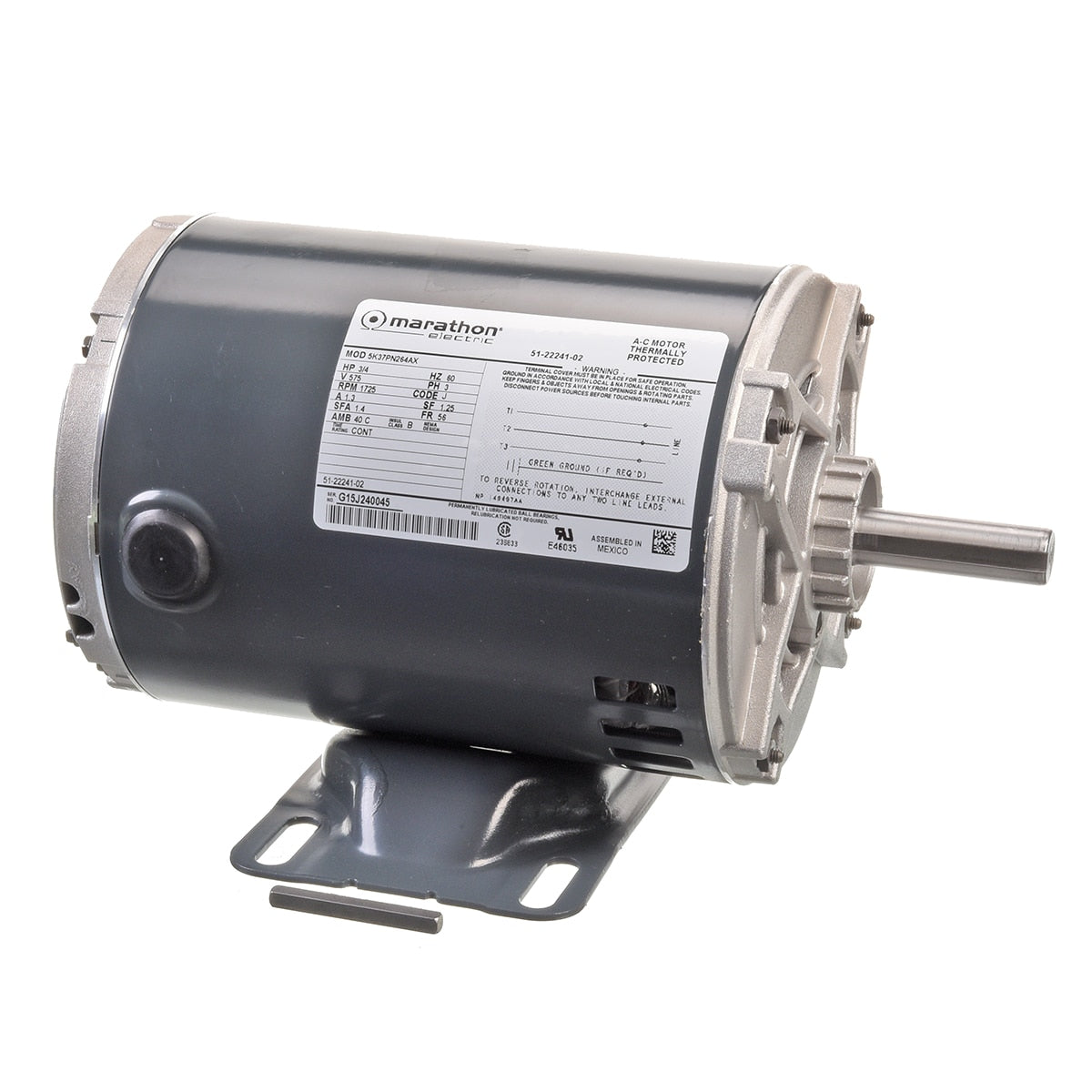 ProTech 51-22241-02 Motor (Belt Drive) 5K37PN264AX Ge
