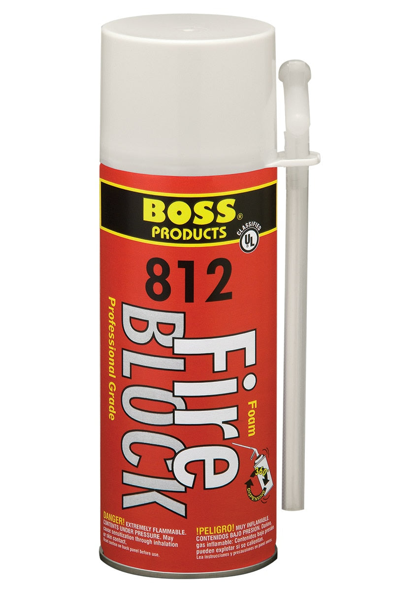 BOSS 812-12 Boss 812 Draft/smoke Stop Foam (12 Oz. Can)