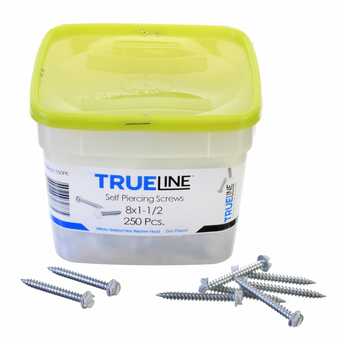 ProTech 86-10962-250PK Register Screws - Size 8 X 1-1/2 in. X 1/4 in. - White (250/PK)