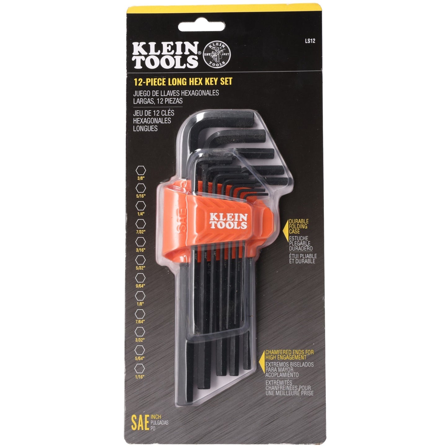 Rheem 87-LS12 L-Style Long Hex-Key Set - Sae 12-PIECE