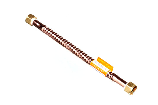 Rheem EFWC-034C-1010-15 Flexible Water Connector - Copper - 3/4 in. Female Npt X 3/4 in. Female Npt X 15 in. Long