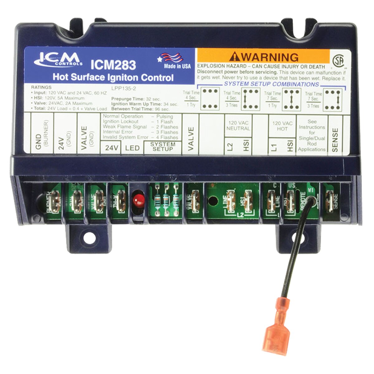 Rheem ICM283 Ignition Control Module - Hsi