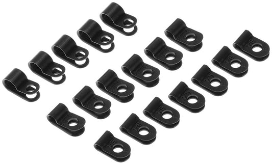 Rheem PD455614 Assorted Black Nylon Cable Clamps - 1/8 in. X 3/16 in. X 1/4 in. I.d. (Blister Pack of 18)