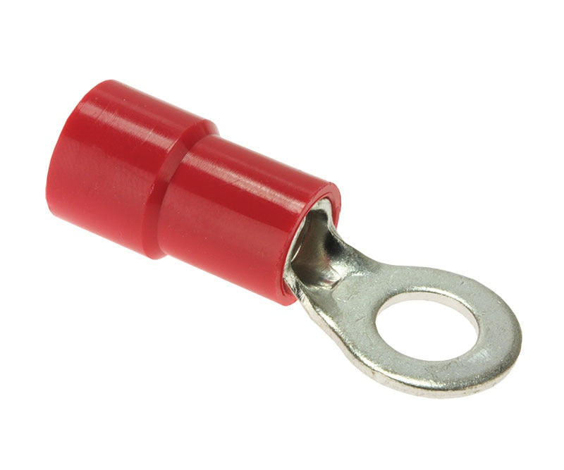 Rheem PD455616 1/4 in. Stud Hd Vinyl Insulated Ring Terminal - 8 Awg (Blister Pack of 4)