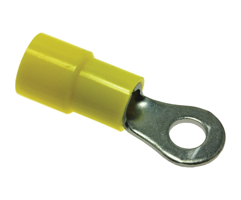 Rheem PD455620 #8 Stud Yellow Vinyl Insulated Ring Terminal - 12-10 Awg (Blister Pack of 14)