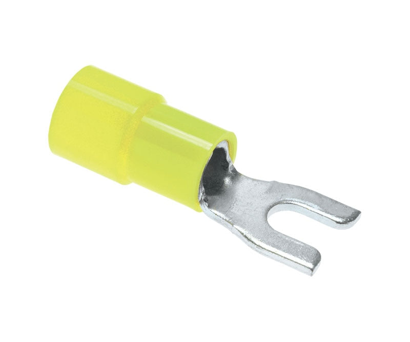 Rheem PD455621 #6 Stud Yellow Vinyl Insulated Spade Terminal - 12-10 Awg (Blister Pack of 14)