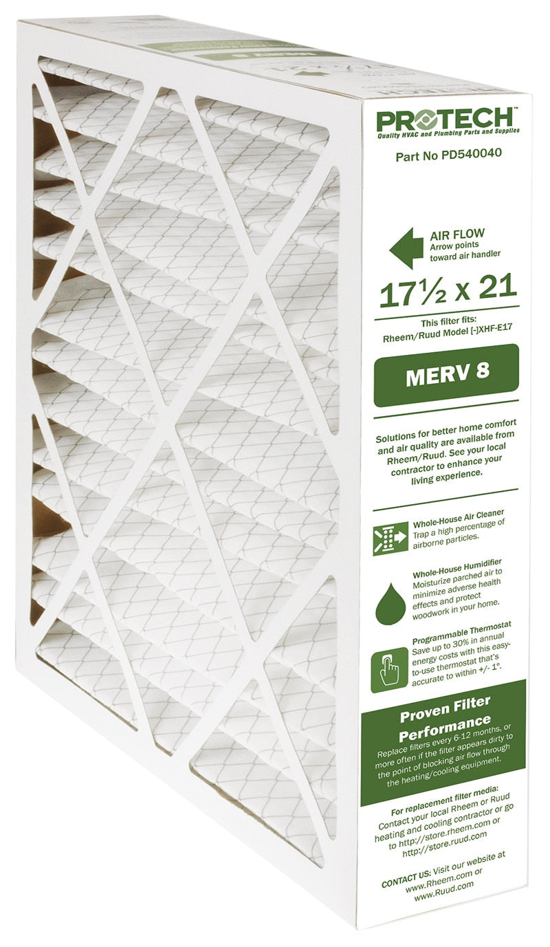 Rheem PD540040 Merv 8 Replacement Filter for [-]XHF-E17