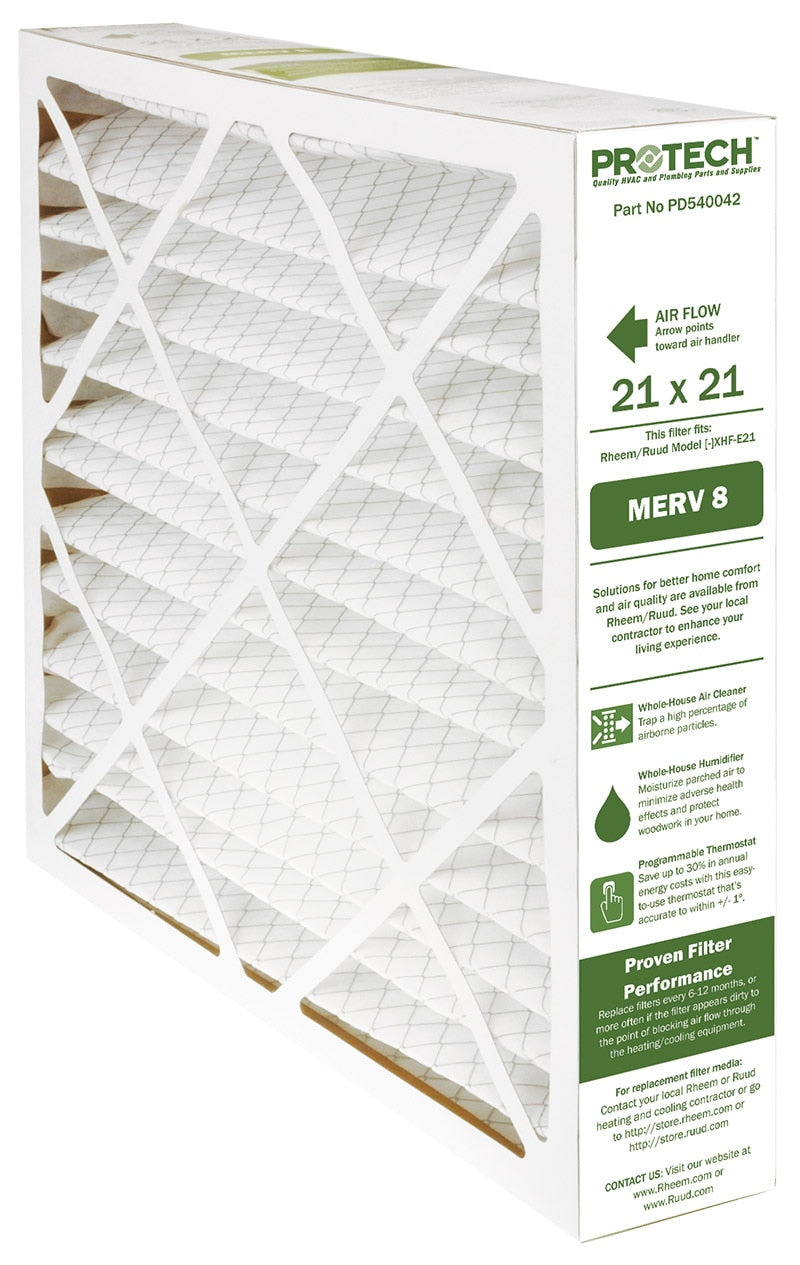 Rheem PD540042 Merv 8 Replacement Filter for [-]XHF-E21