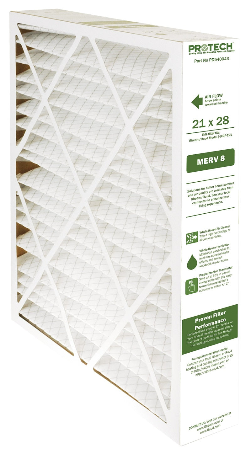 Rheem PD540043 Merv 8 Replacement Filter for [-]XGF-E21