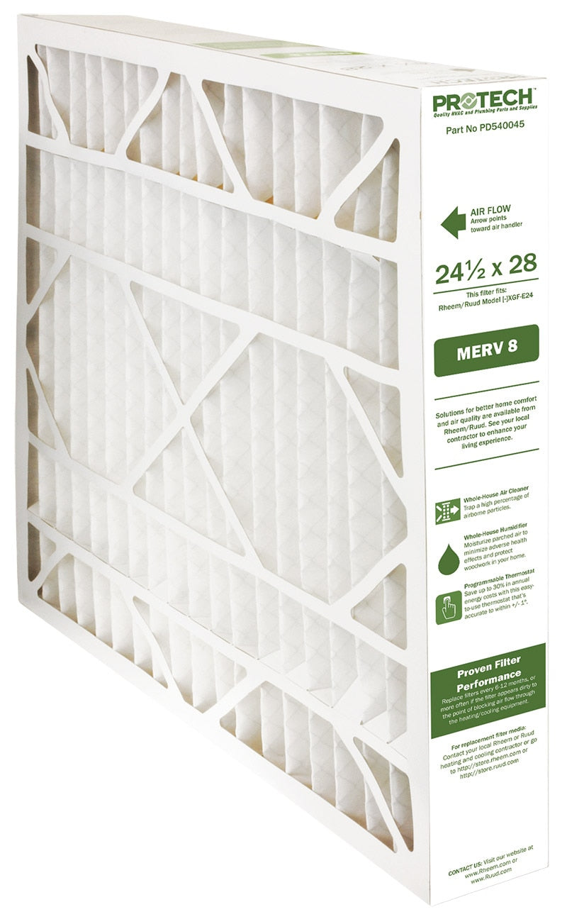 Rheem PD540045 Merv 8 Replacement Filter for [-]XGF-E24