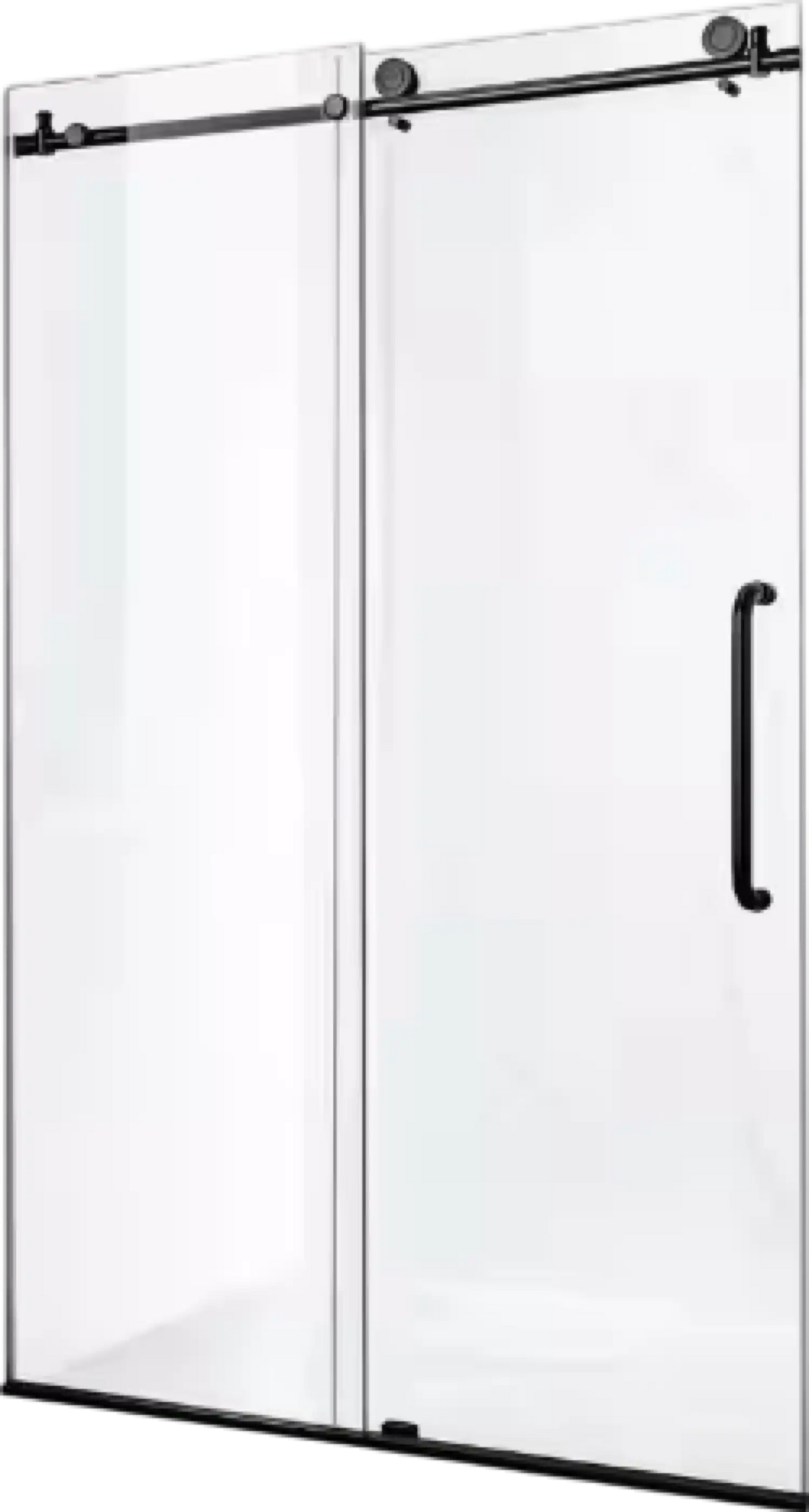 Anzzi SD-AZ8077-02MB Leon Shower Door 60" x 76" Sliding Frameless Tempered Glass New