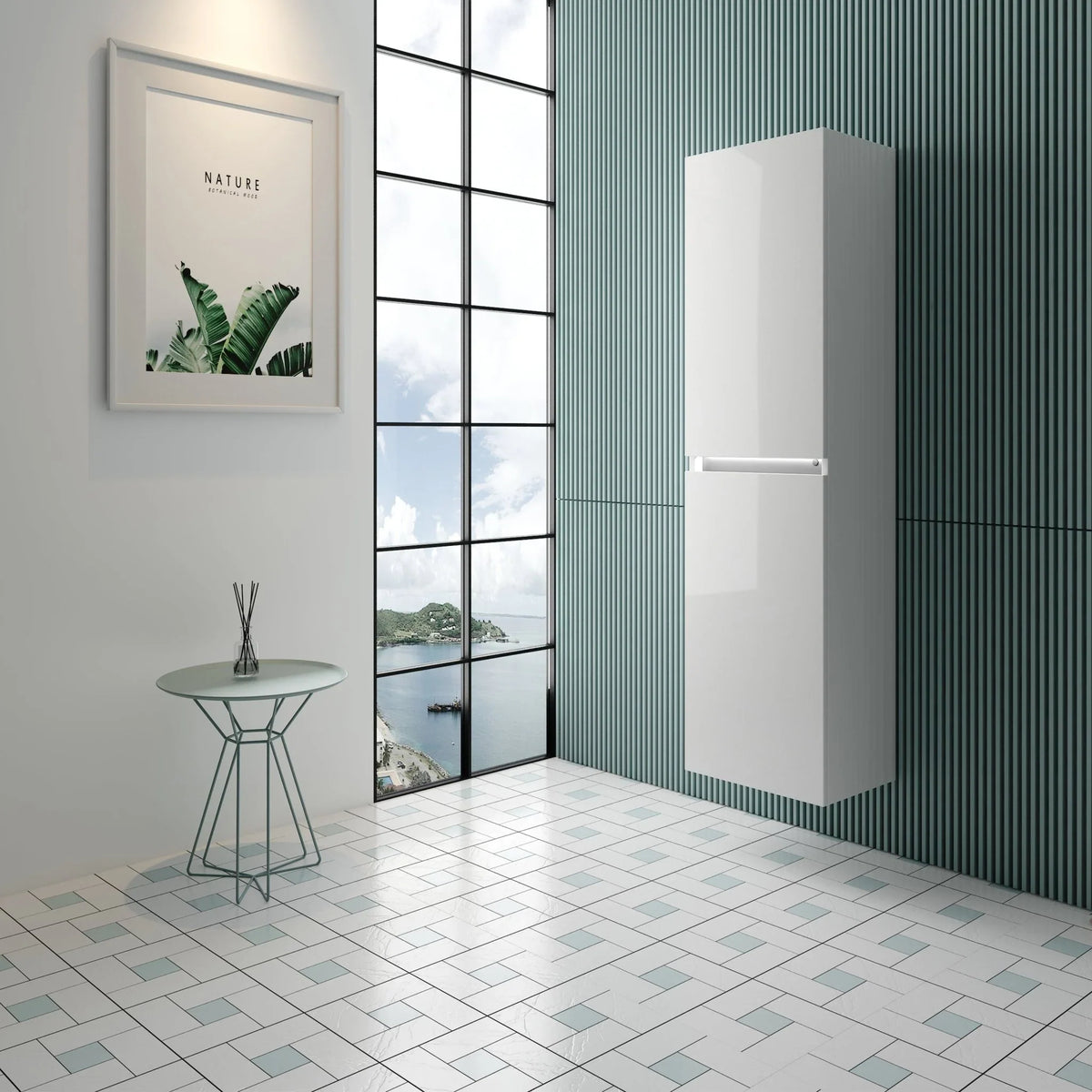 Vanity Art VA6011WL Annecy Bathroom Cabinet 16" x 59" LED Light Wall Mounted New