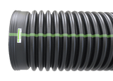 ADS 04150020IBDW 4" x 20' Bell End x Spigot, Dual Wall, Black HDPE Drainage Pipe - view 2