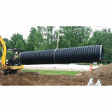 ADS 04150020IBDW 4" x 20' Bell End x Spigot, Dual Wall, Black HDPE Drainage Pipe - view 3