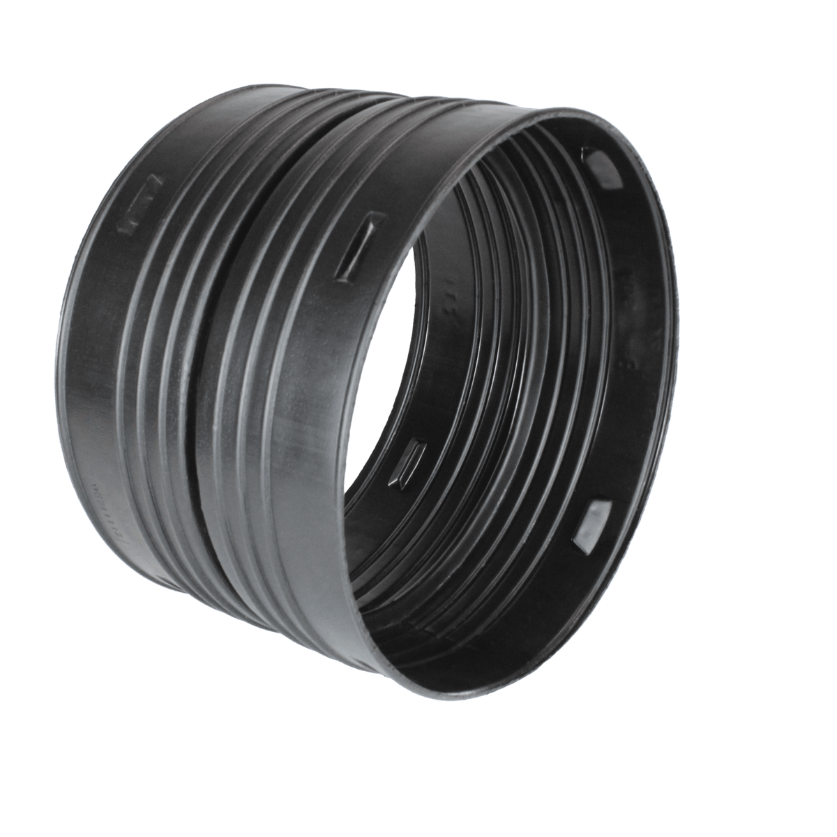 ADS 1012AA External Coupling, Snap HDPE Single Wall Black 10"