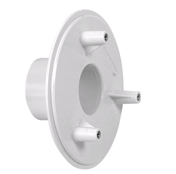 AquaStar 415SI101 White Sumpless Bulkhead With 1