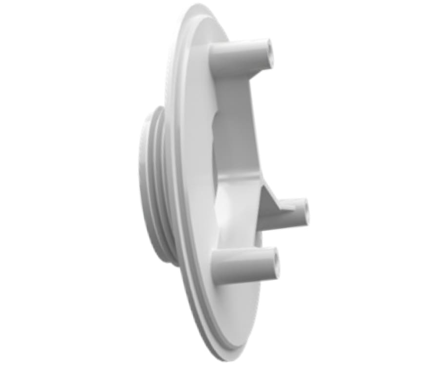 AquaStar 415T101 White Sumpless Bulkhead With 1
