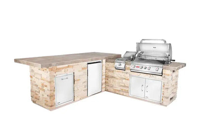 Bull 31020 Gourmet Q L Shaped Outdoor Kitchen & Grill Quartzsite