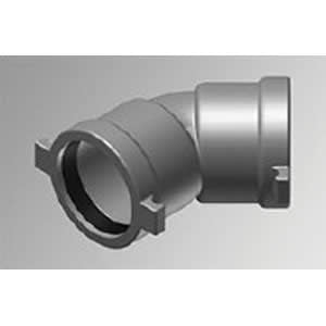 Harco 80622 Elbow, 6" Gasketed Ductile Iron 45 Degree