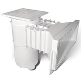 Hayward SP10852OMTE Auto-Skim 1085 Wide Skimmer, 9-1/4" Throat, with Outside Mount, with Main Drain, 1-1/2" FIP, Square Cover, White - view 2