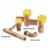 Hunter HQ33DRC 3/4" FPT Red Brass, 2-Piec Quick Coupling Valve Yellow Lid - view 2