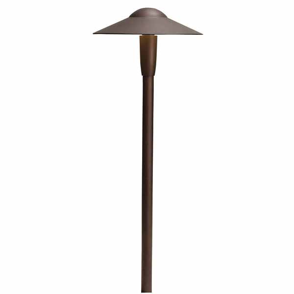 Kichler 15810AZT30R 15810 Path Light, Architectural Bronze LED 3000K