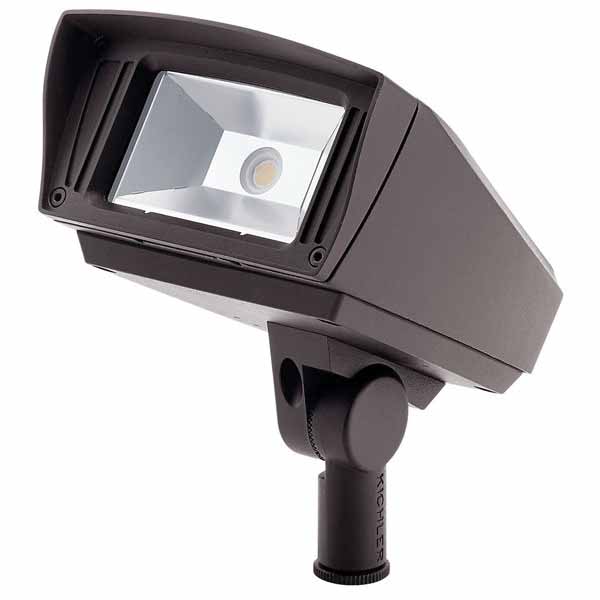 Kichler 16022AZT30 12 W 3000K Integrated LED Textured Architectural Bronze Aluminum 30 Degrees Beam Flood Light