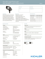 Kichler 16022AZT30 12 W 3000K Integrated LED Textured Architectural Bronze Aluminum 30 Degrees Beam Flood Light - view 3