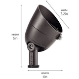 Kichler 16150BKT27 16150 Accent Light, Textured Black LED 2700K - view 2