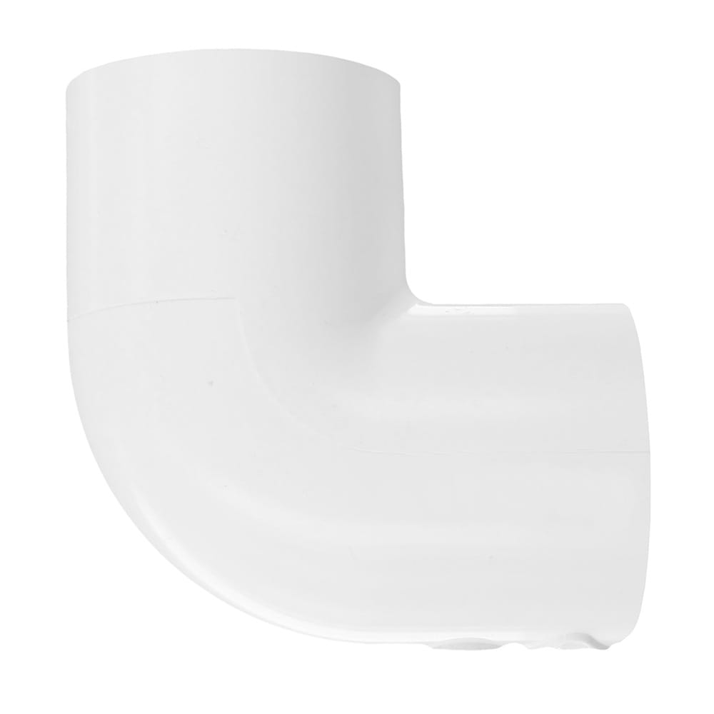 Lasco 406-015BC Elbow, 1-1/2" Slip White PVC Schedule 40 90 Degree