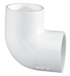 Lasco 406-040 Elbow, 4" Slip White PVC Schedule 40 90 Degree