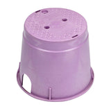NDS 111PBCR Standard 10" Round Overlapping Valve Box, Polypropylene/HDPE, Purple