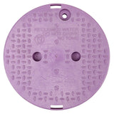 NDS 111PBCR Standard 10" Round Overlapping Valve Box, Polypropylene/HDPE, Purple - view 3