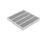 NDS 1210 12" x 12" Square Catch Basin Grate, Gray