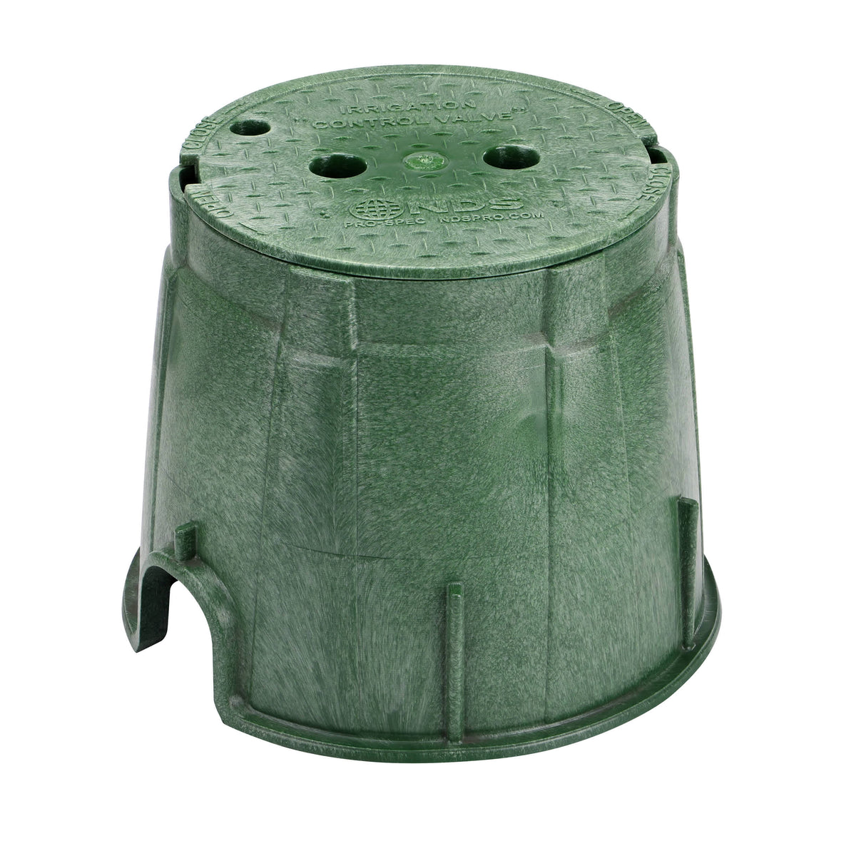 NDS 312BC Pro-Spec 10" Round Valve Box Overlapping HDPE Green