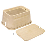 NDS 318BCBSAND Pro-Spec Valve Box 20" x 13" 12-5/8" Deep Overlapping Lid Sand/Sand - view 2