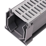NDS 548 Mini Channel Drain Coupling 3" Gray PVC - view 3
