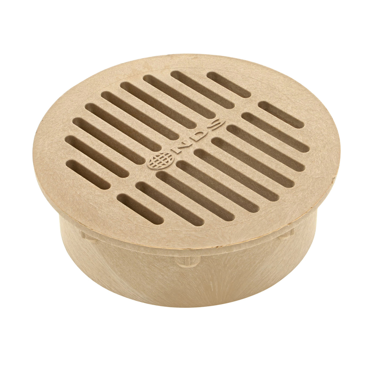 NDS 60S 6" Round Drain Grate, Sand