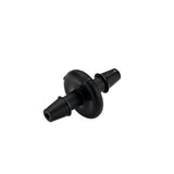 NDS C 125 Connector, 1/8" Barb PVC Black 21D1 Series