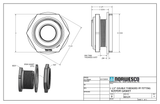 Norwesco 60124 Bulkhead Fitting, 1-1/2" FNPT Polypropylene - view 2