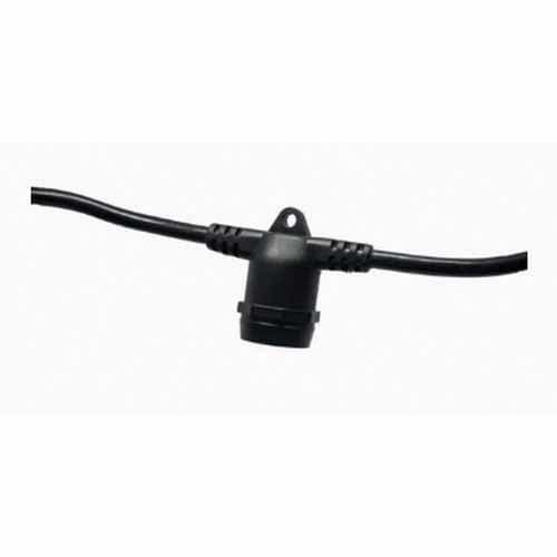PP-E26S-48L-INLINE E26 In-Line Socket Wire Black Dropless 24" 96' (48)