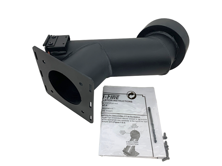 Quadra-Fire TPVNT-4 Mt. Vernon AE/E2, and Trekker Insert Top Vent Adapter