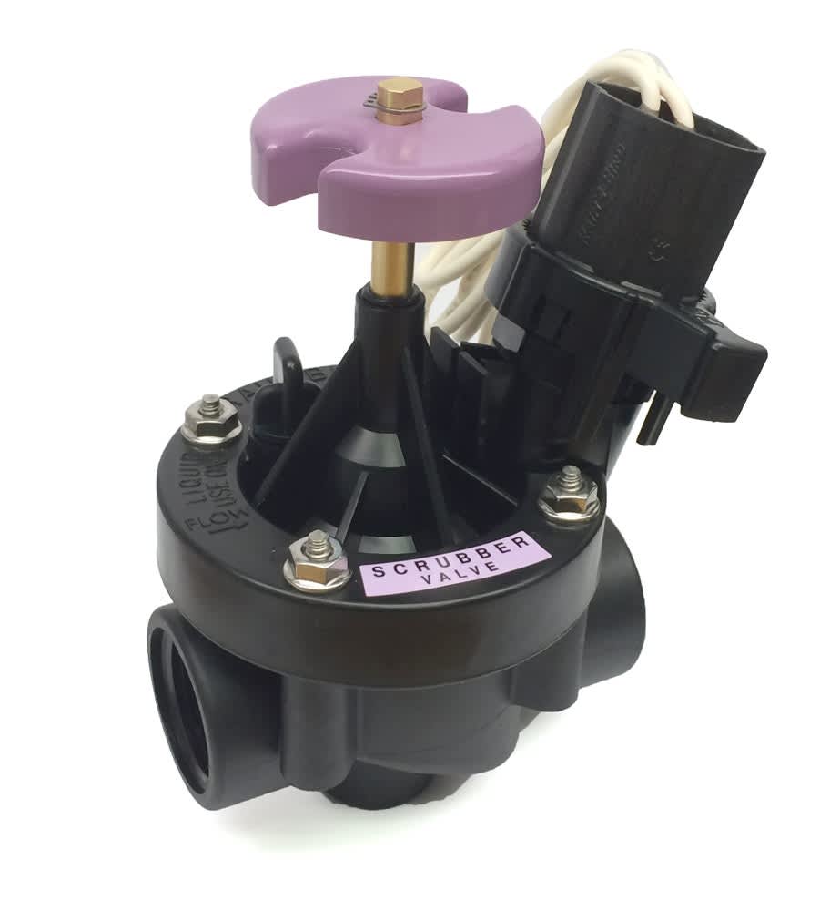 Rain Bird B37200 Pesb-R Inline Valve with Flow Control, True Reclaimed Scrubber, 1" FNPT
