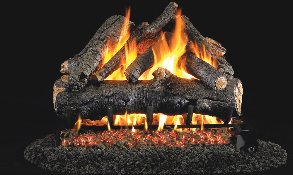 Real Fyre American Oak Vented Gas Log Set