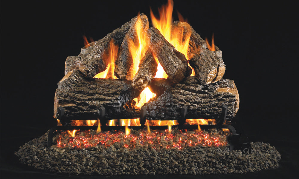 Real Fyre Charred Oak Outdoor Vented Gas Log Set