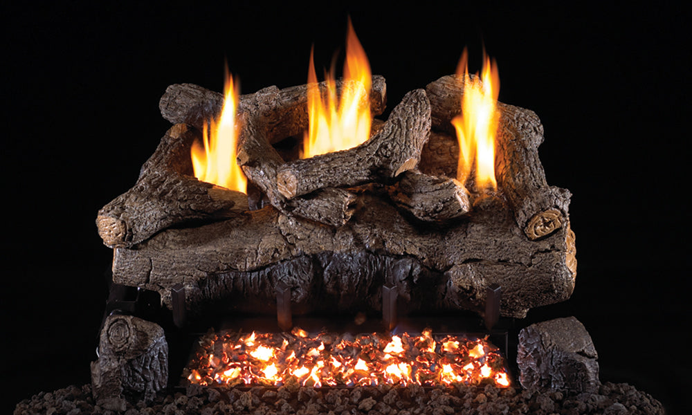 Real Fyre Evening Fyre See-Through Vent-Free Gas Log Set