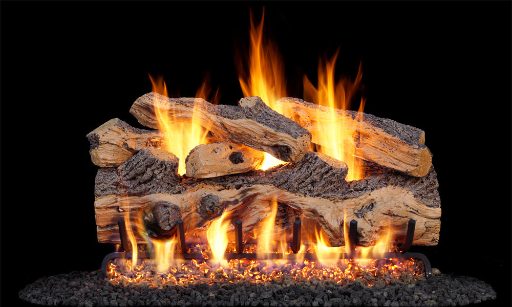 Real Fyre Gnarled Split Oak Outdoor Vented Gas Log Set