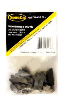 SpeeCo S175093SP Woodruff Key Assortment