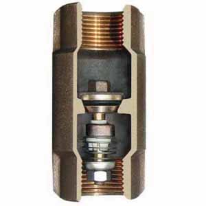 Simmons Manufacturing Co 502SB 3/4" FNPT Lead-Free Silicon Bronze Cast 400 psi 500 SB Series Spring Check Valve