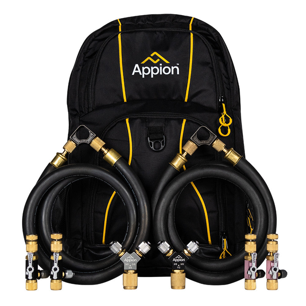Appion SPDKIT-V Vacuum Speed Kit with MegaFlow Hoses, Core Removal Tools, and Y Fittings